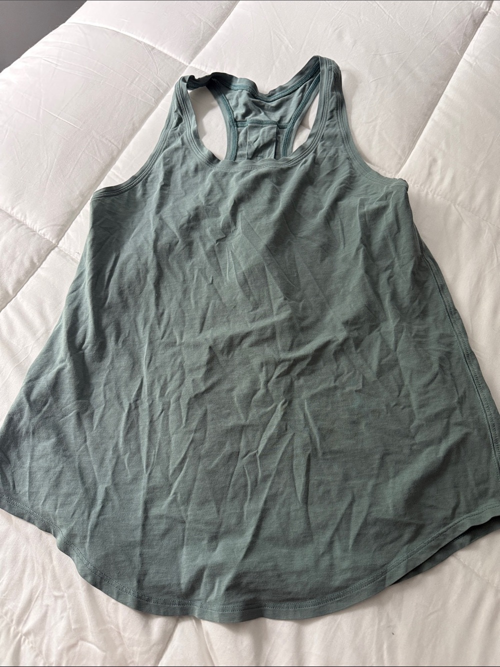 Women’s Sage Green Racerback Tank Top size medium